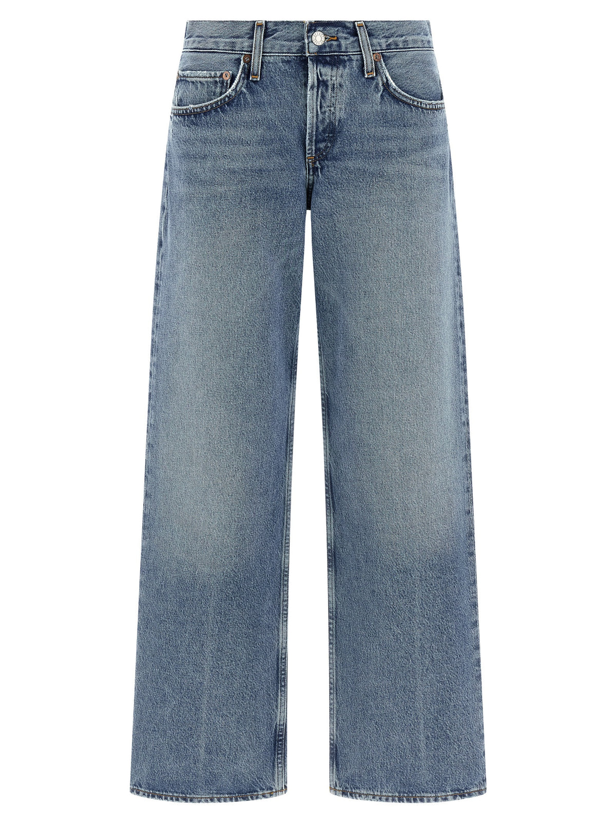 Jean droit en coton bleu Agolde
