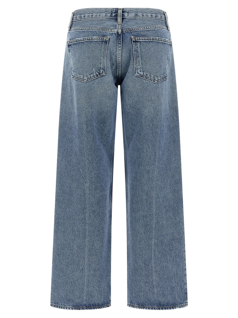 Jean droit en coton bleu Agolde