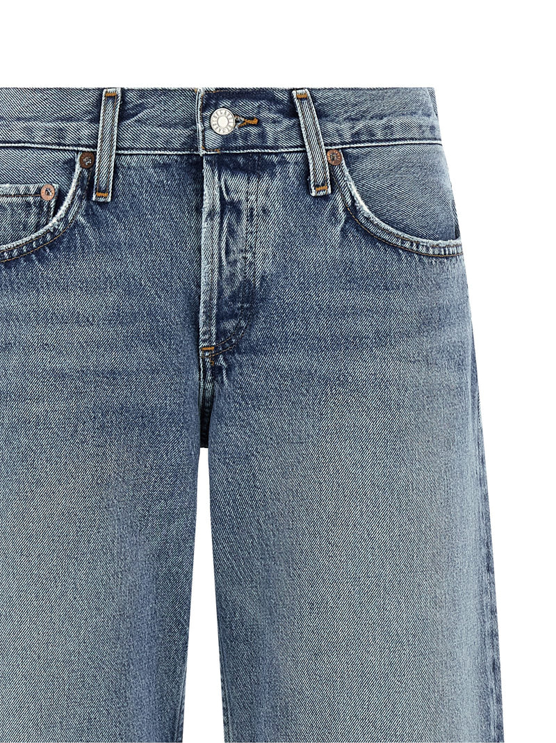 Jean droit en coton bleu Agolde
