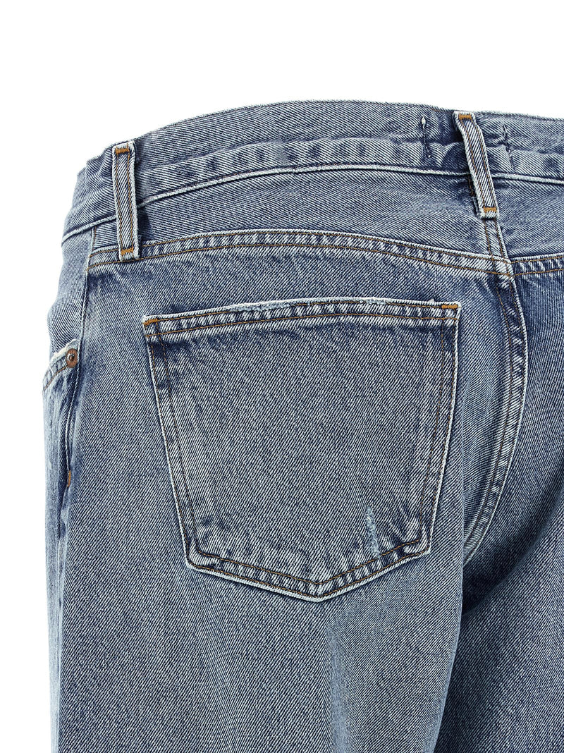 Jean droit en coton bleu Agolde