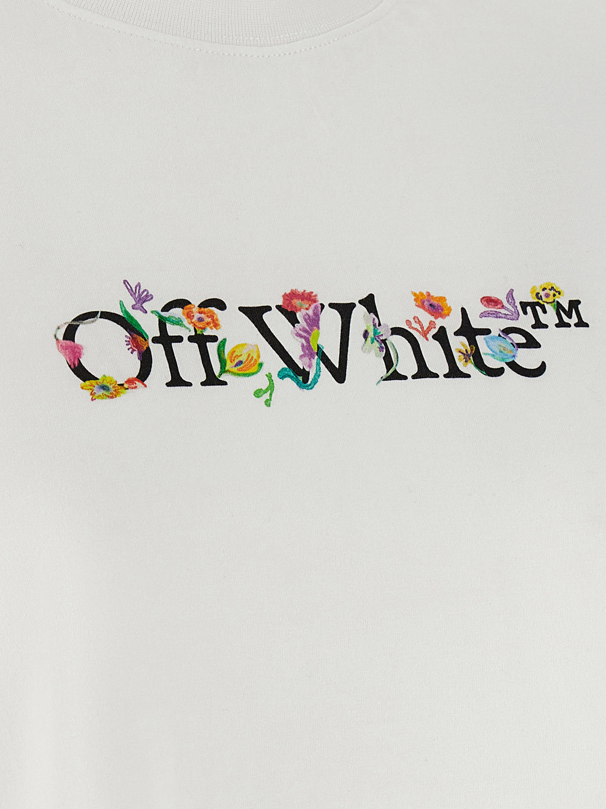 T-shirt Off-White en coton blanc