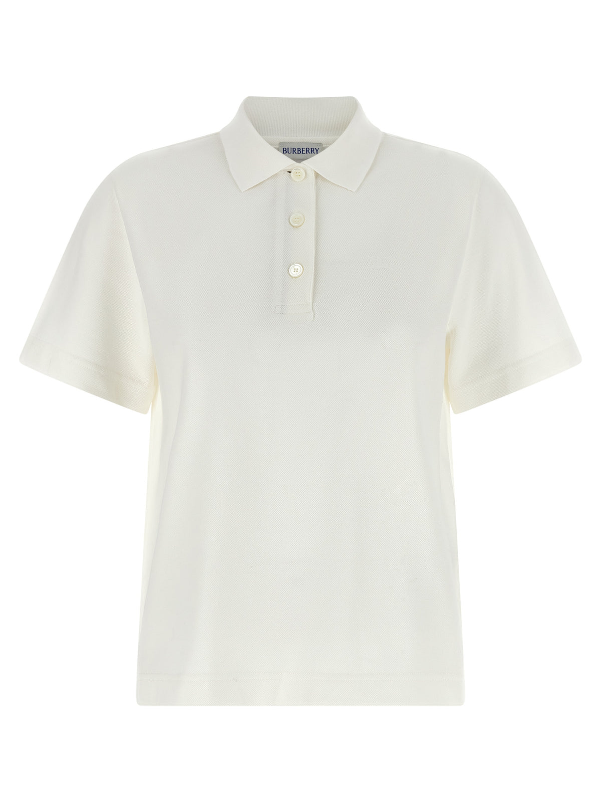 Burberry Priscilla White Cotton Polo Shirt