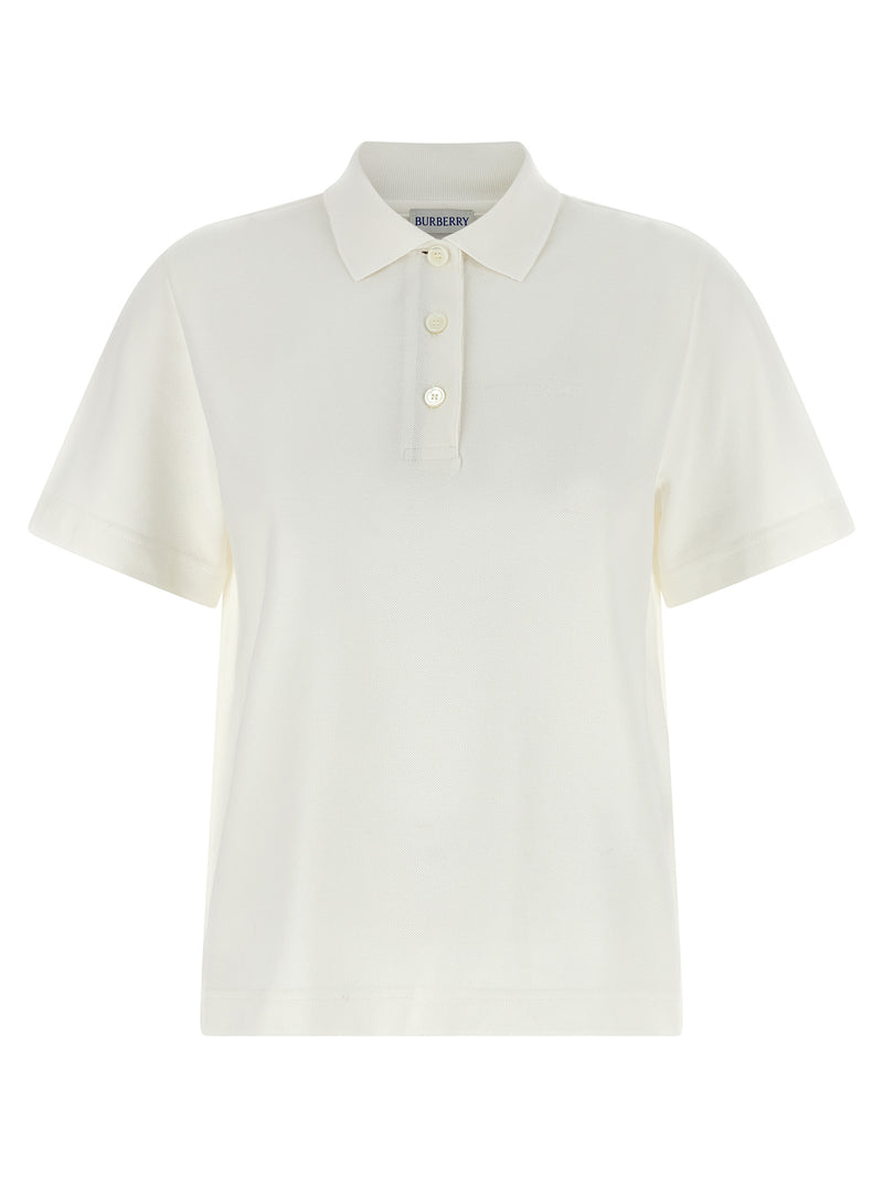 Burberry Priscilla White Cotton Polo Shirt