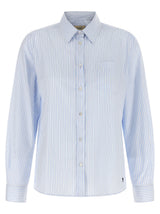 Chemisier Max Mara en coton bleu