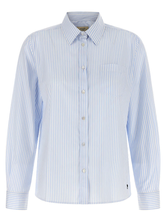 Chemisier Max Mara en coton bleu