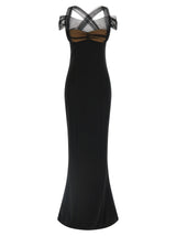 Nensi Dojaka Black Viscose Long Dress