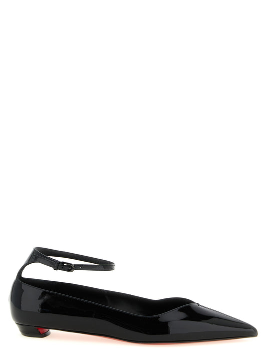 Ballerines en veau noir Christian Louboutin