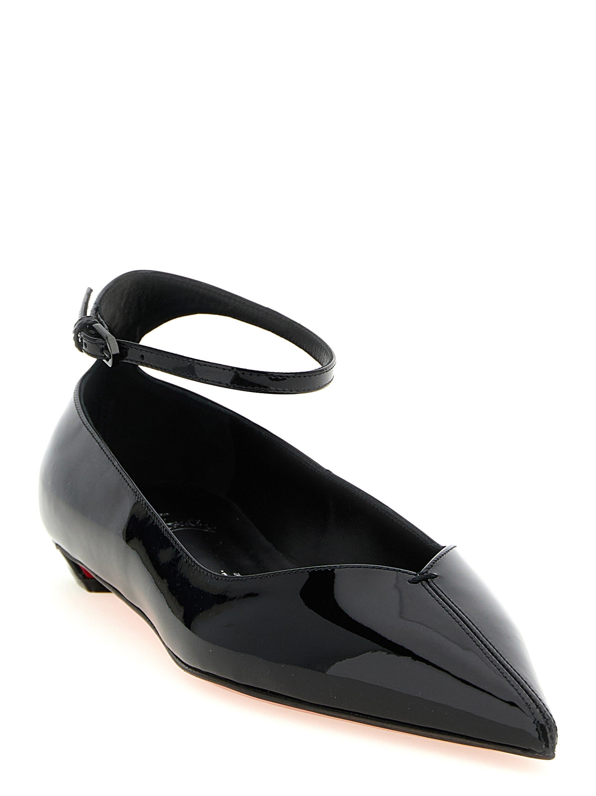 Ballerines en veau noir Christian Louboutin