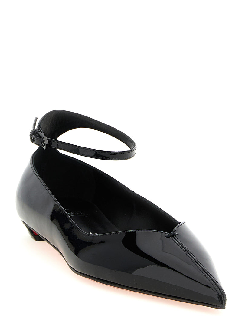 Ballerines en veau noir Christian Louboutin