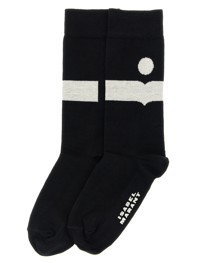 Isabel Marant Nesson Black Cotton Socks for Women