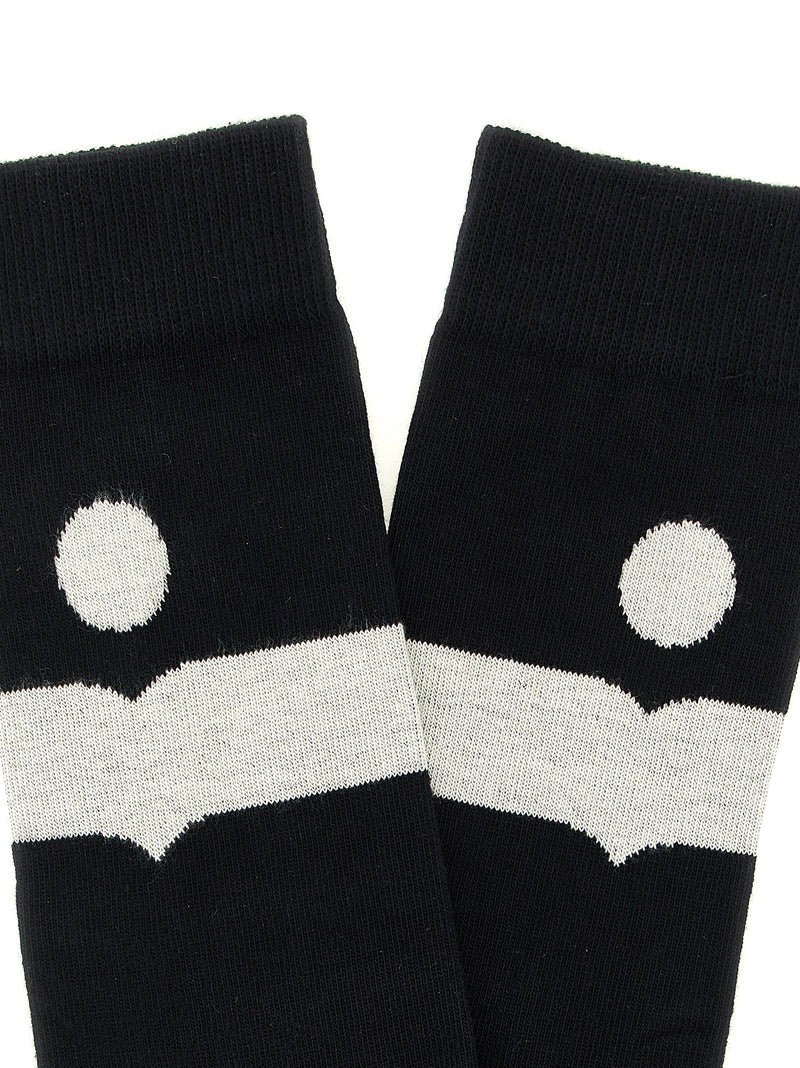 Isabel Marant Nesson Black Cotton Socks for Women