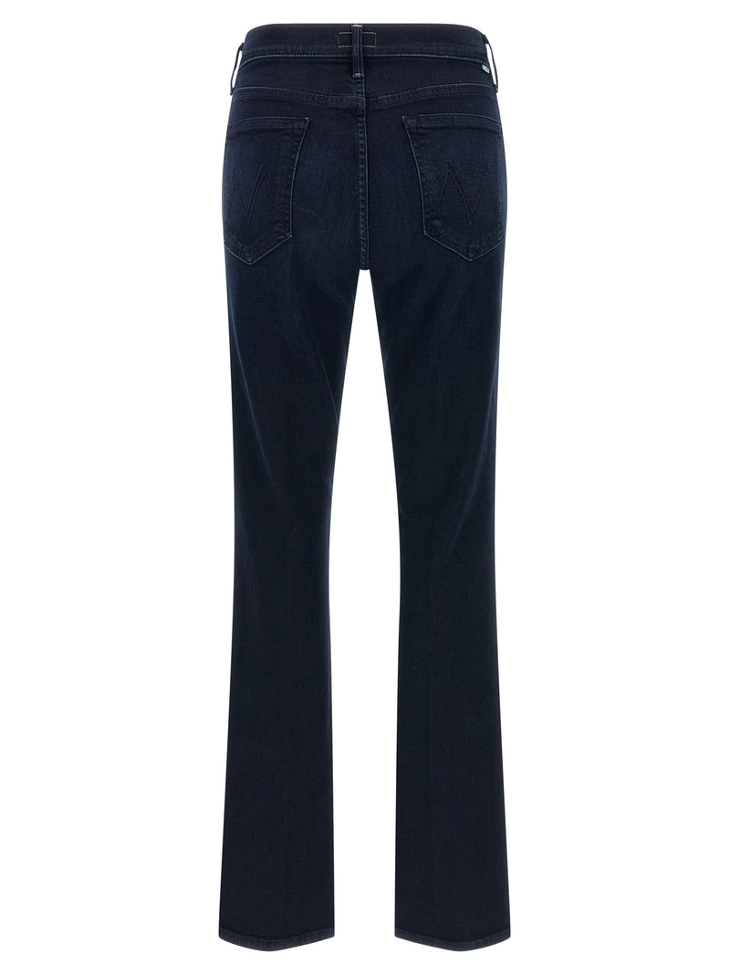 Jean évasé en coton bleu denim Mother Denim