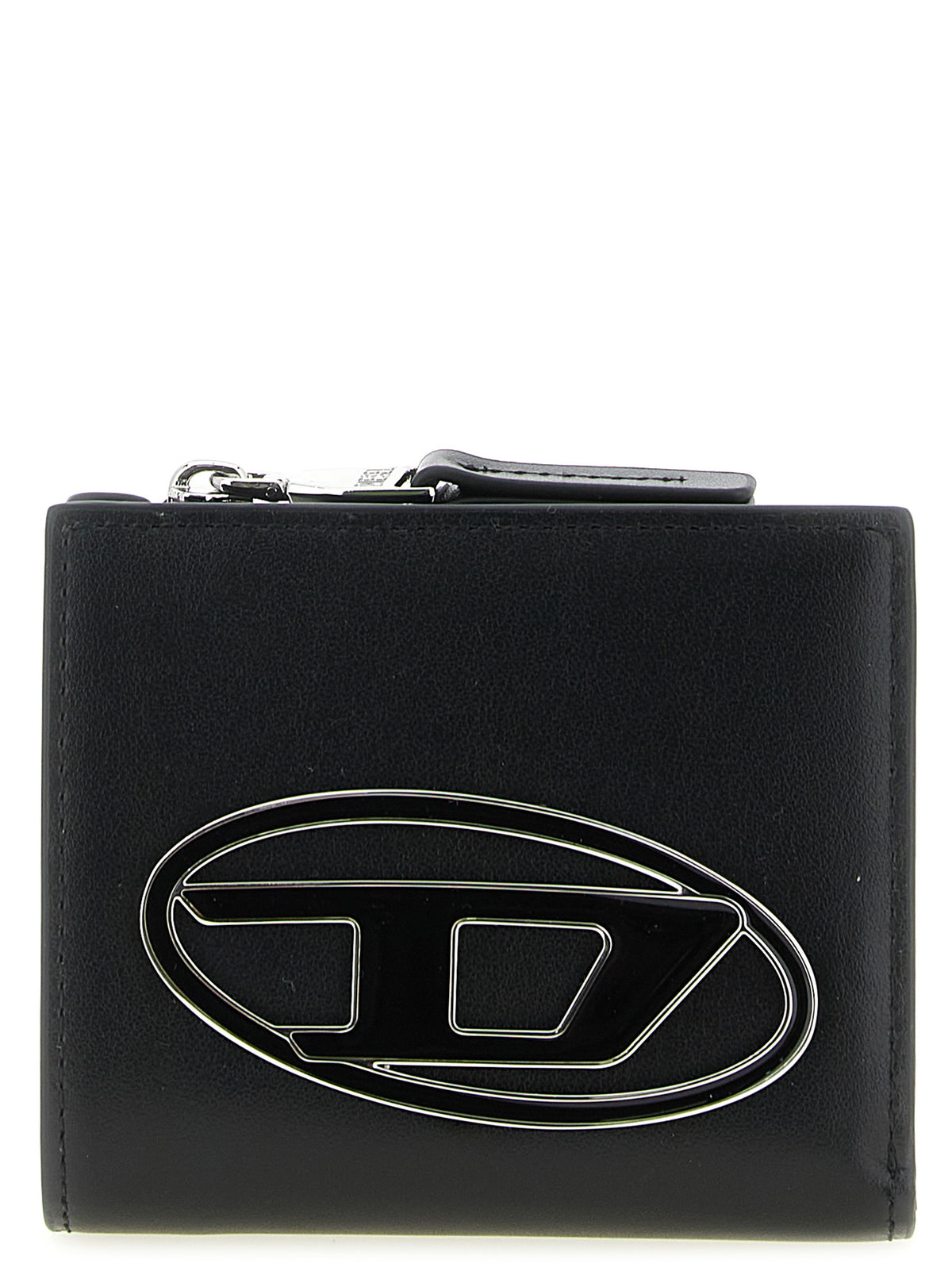 Porte-cartes Diesel en cuir noir