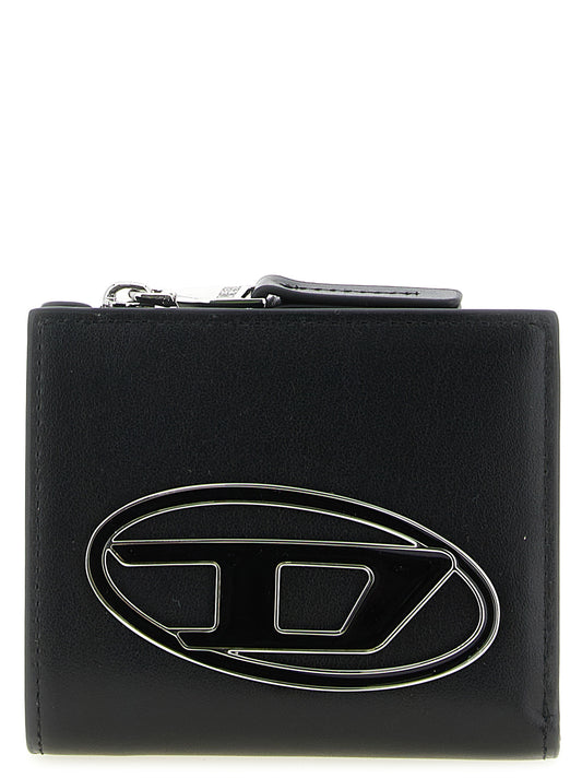 Porte-cartes Diesel en cuir noir