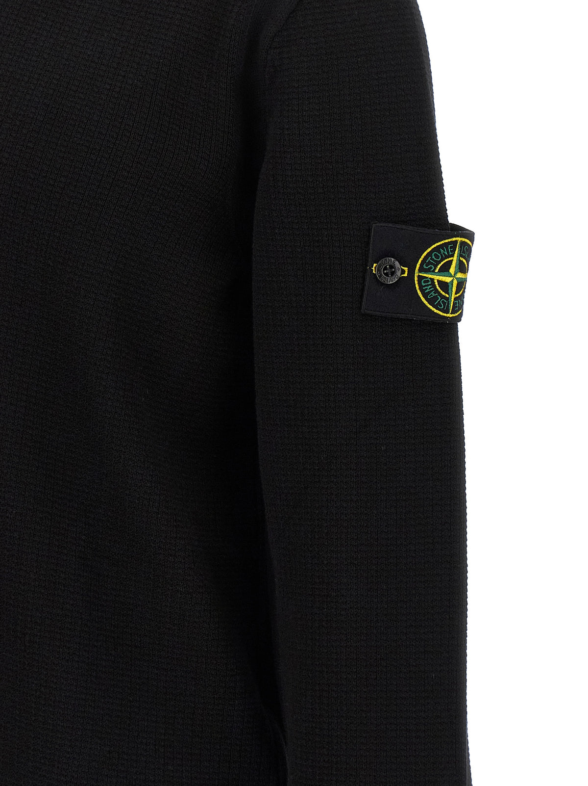 Stone Island Black Cotton Polo Shirt - Iconic Style & Comfort