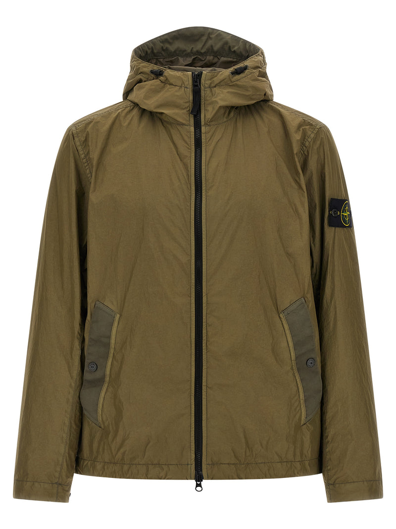 Stone Island Bicolor Polyamide Shell Jacket