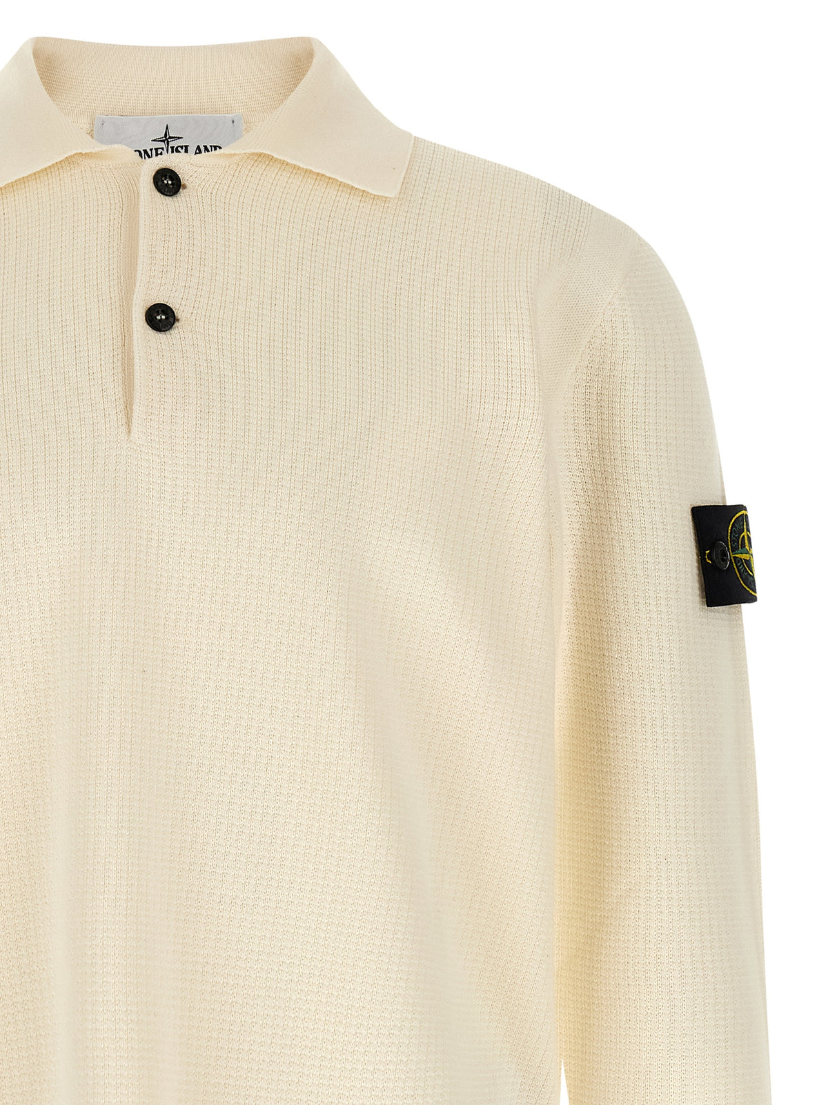Polo Stone Island en coton beige