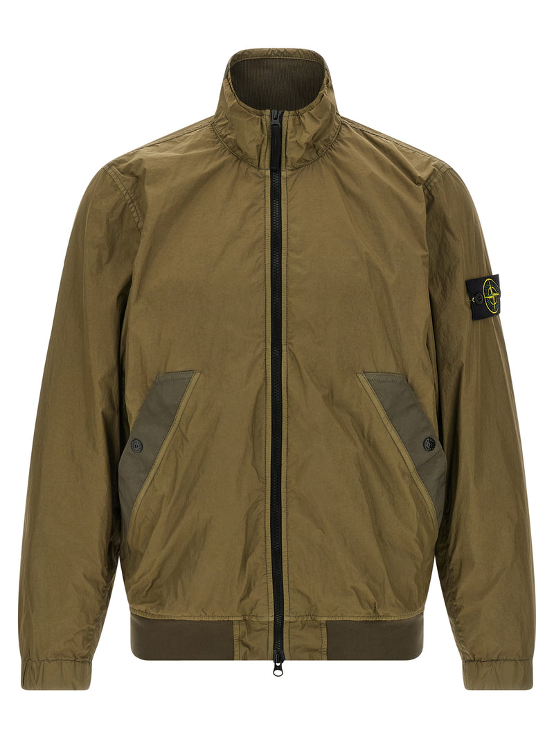 Blouson Stone Island bicolore en polyamide
