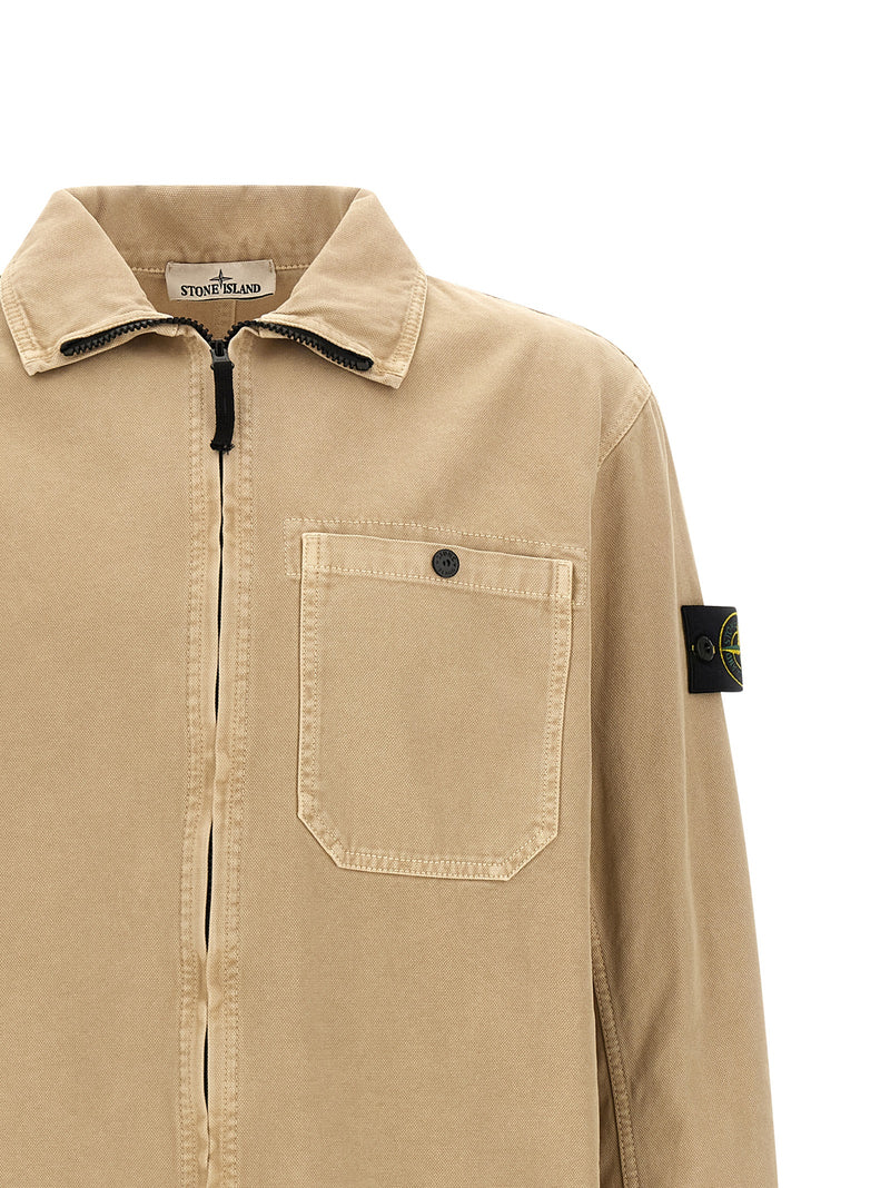 Chemisier en coton beige Stone Island