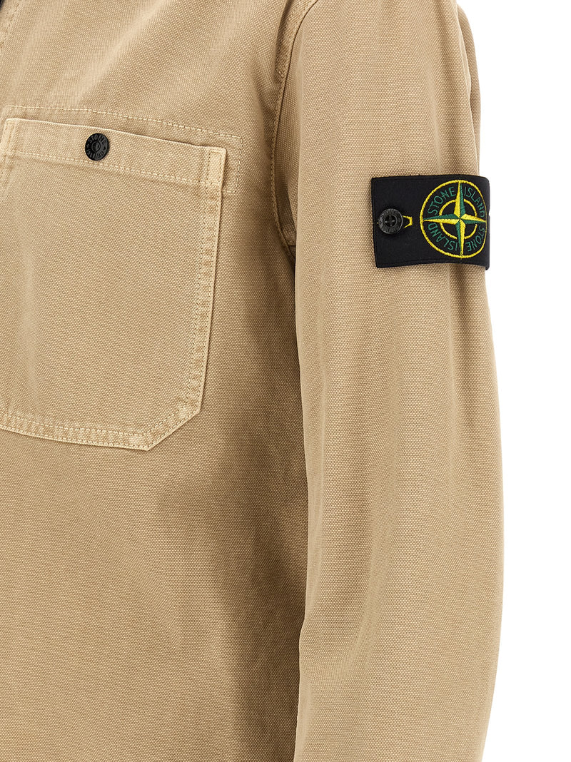 Chemisier en coton beige Stone Island