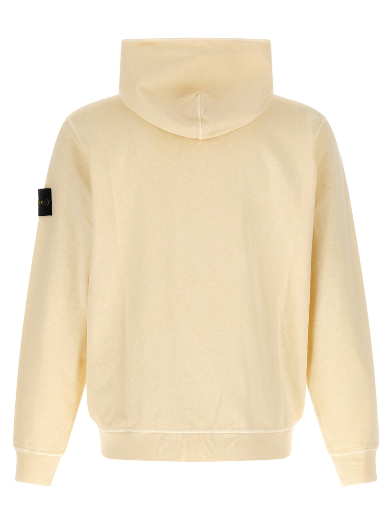 Sweat-shirt en coton beige Stone Island