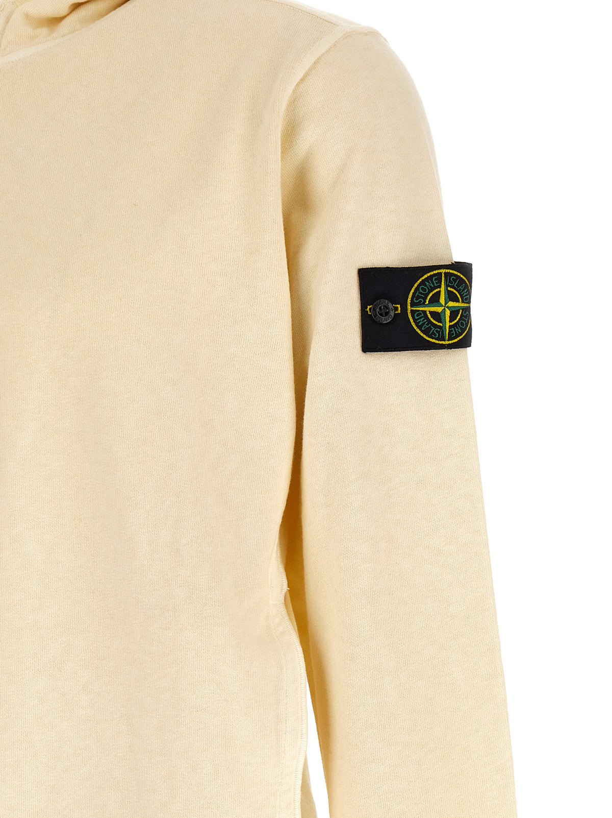 Sweat-shirt en coton beige Stone Island