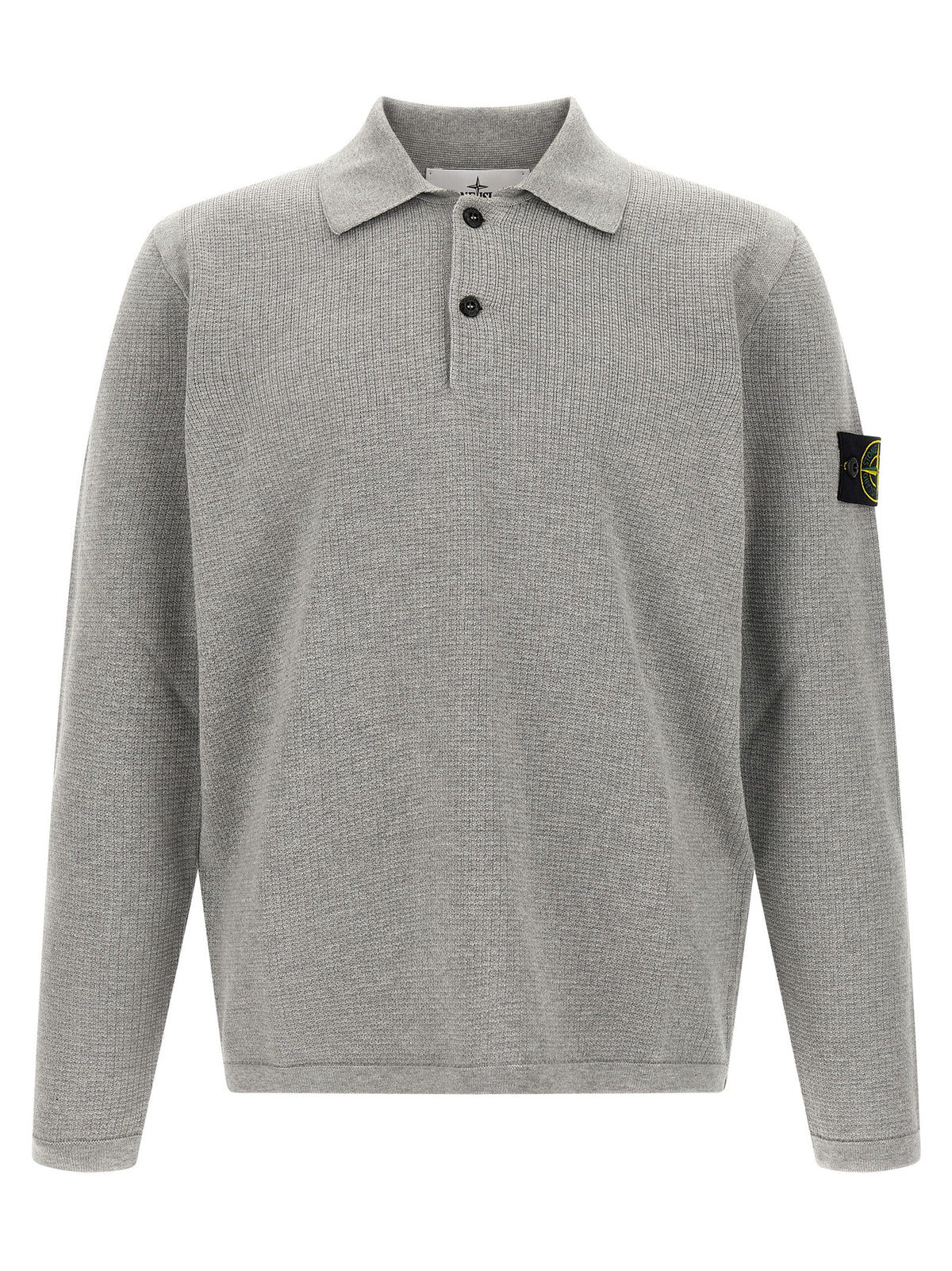 Stone Island Gray Cotton Polo Shirt - Stylish Casual Wear