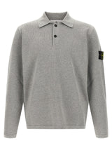 Stone Island Gray Cotton Polo Shirt - Stylish Casual Wear