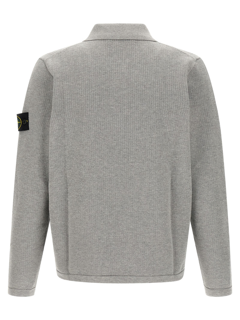 Stone Island Gray Cotton Polo Shirt - Stylish Casual Wear