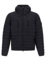 Veste longue Stone Island en polyamide bleu