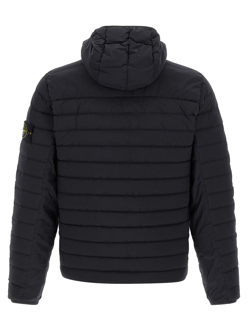 Veste longue Stone Island en polyamide bleu