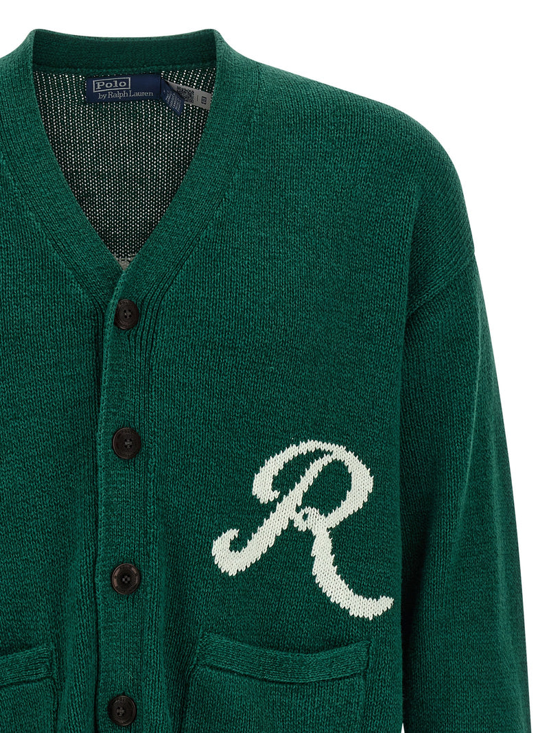 Cardigan bicolore en lin Polo Ralph Lauren