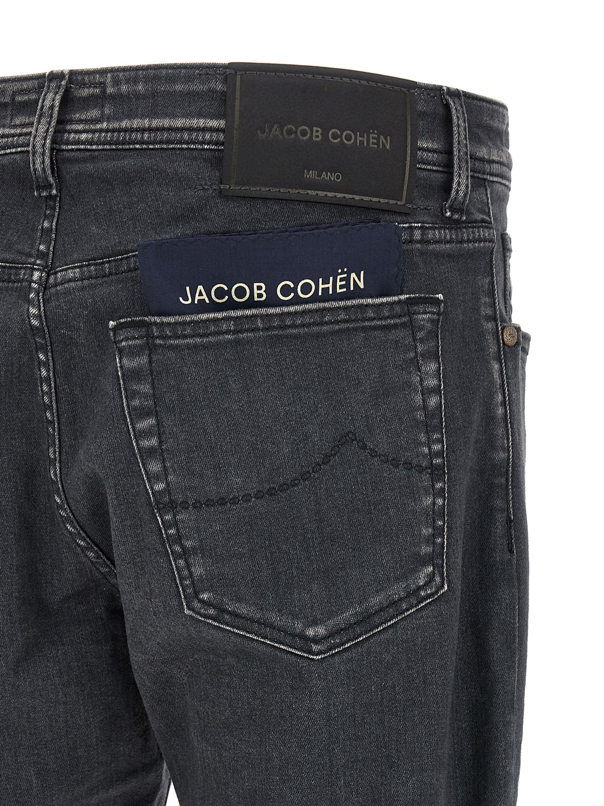 Jeans droit Jacob Cohen en coton gris