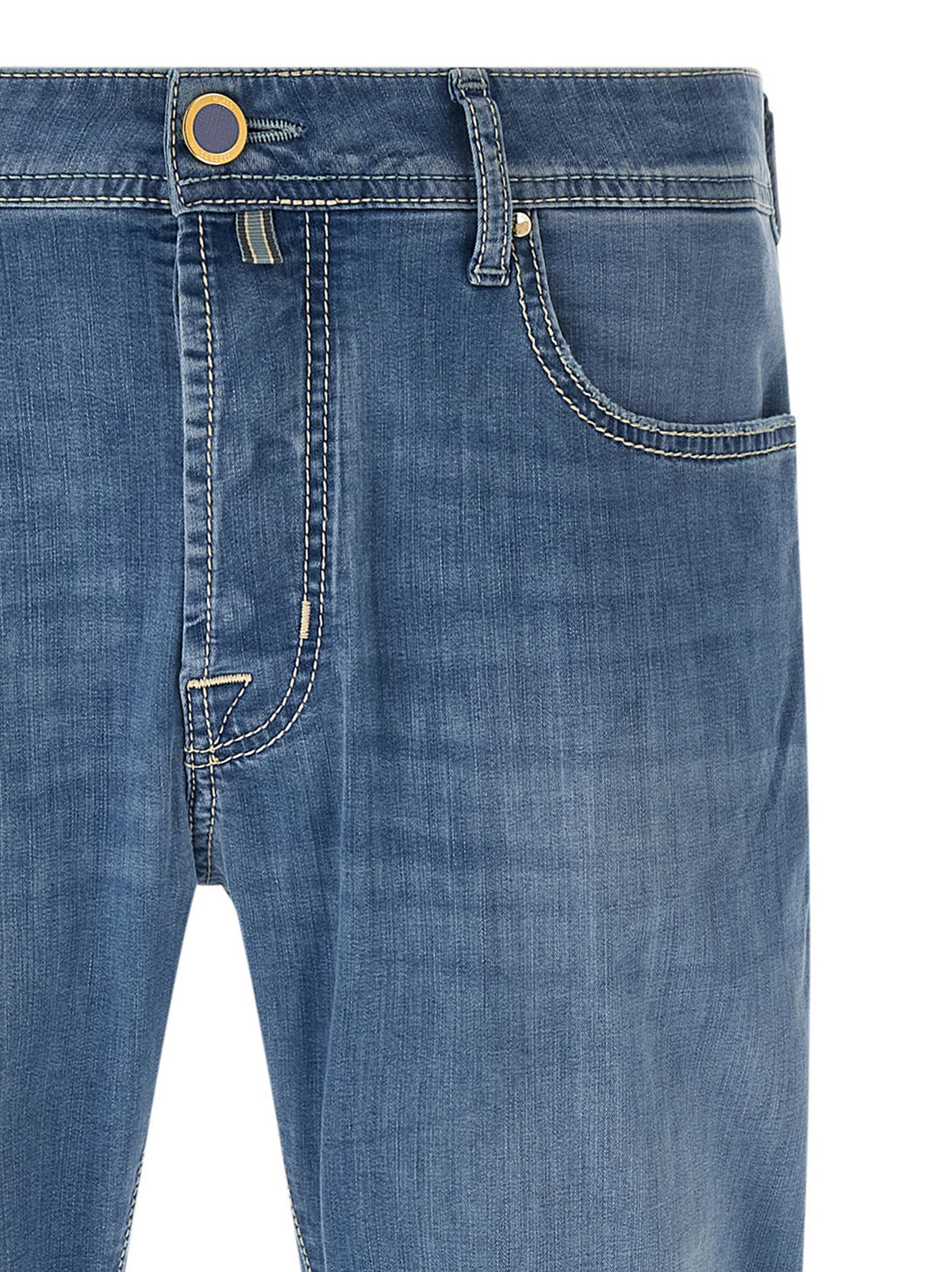 Jean droit en coton bleu Jacob Cohen