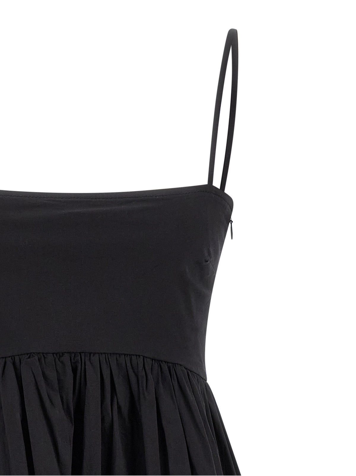 Robe Courte Ganni en Coton Noir