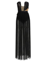Nensi Dojaka Black Viscose Long Dress