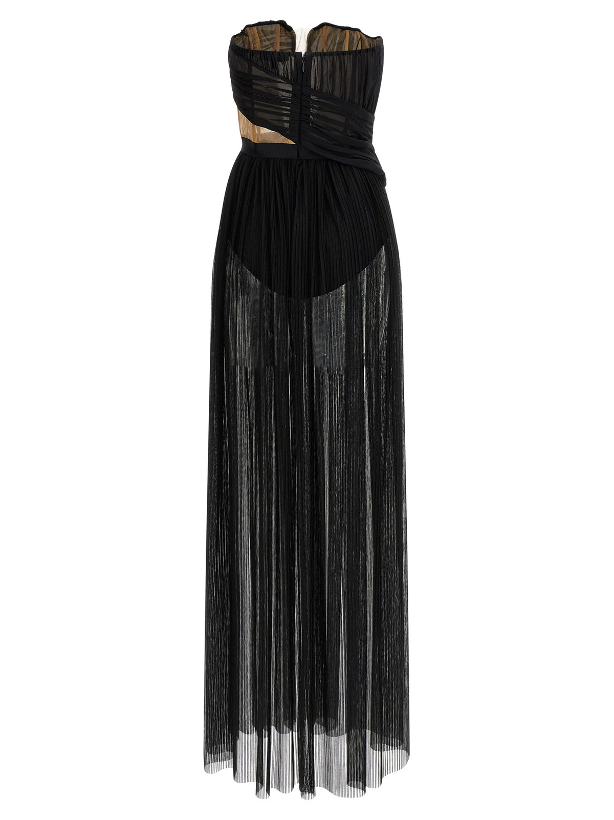 Nensi Dojaka Black Viscose Long Dress