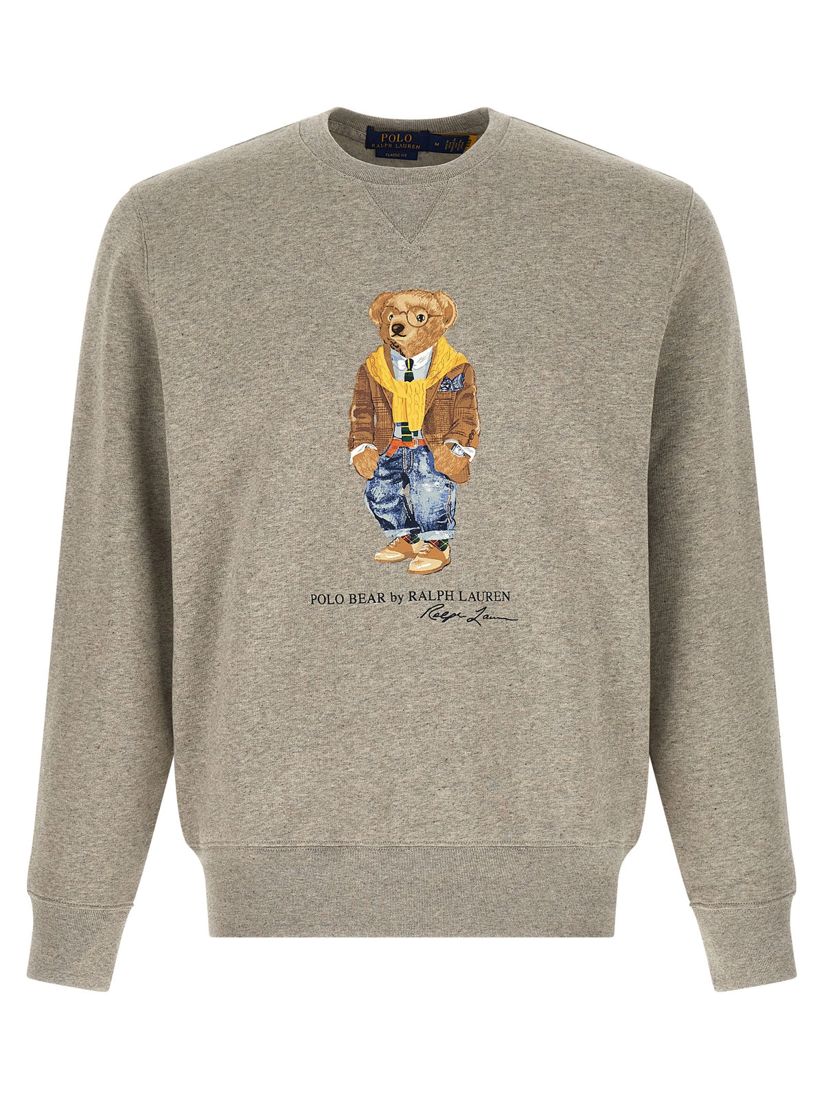 Sweat-shirt en coton gris Polo Ralph Lauren