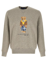 Sweat-shirt en coton gris Polo Ralph Lauren