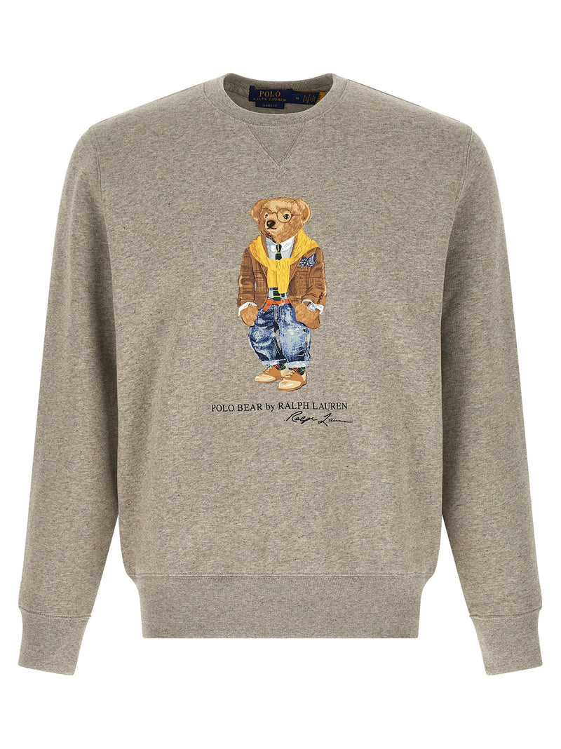 Sweat-shirt en coton gris Polo Ralph Lauren