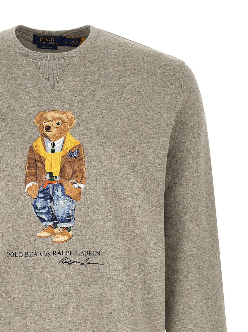 Sweat-shirt en coton gris Polo Ralph Lauren