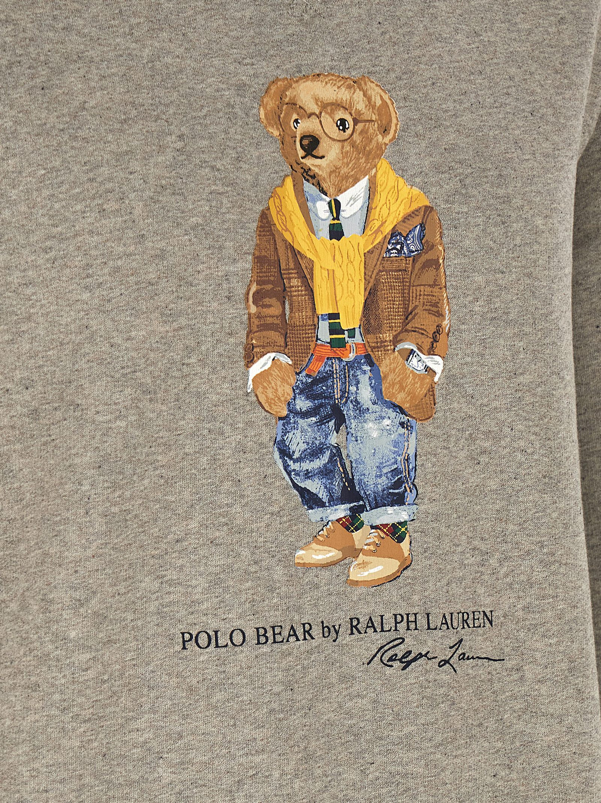 Sweat-shirt en coton gris Polo Ralph Lauren