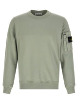 Sweat-shirt bicolore en coton Stone Island
