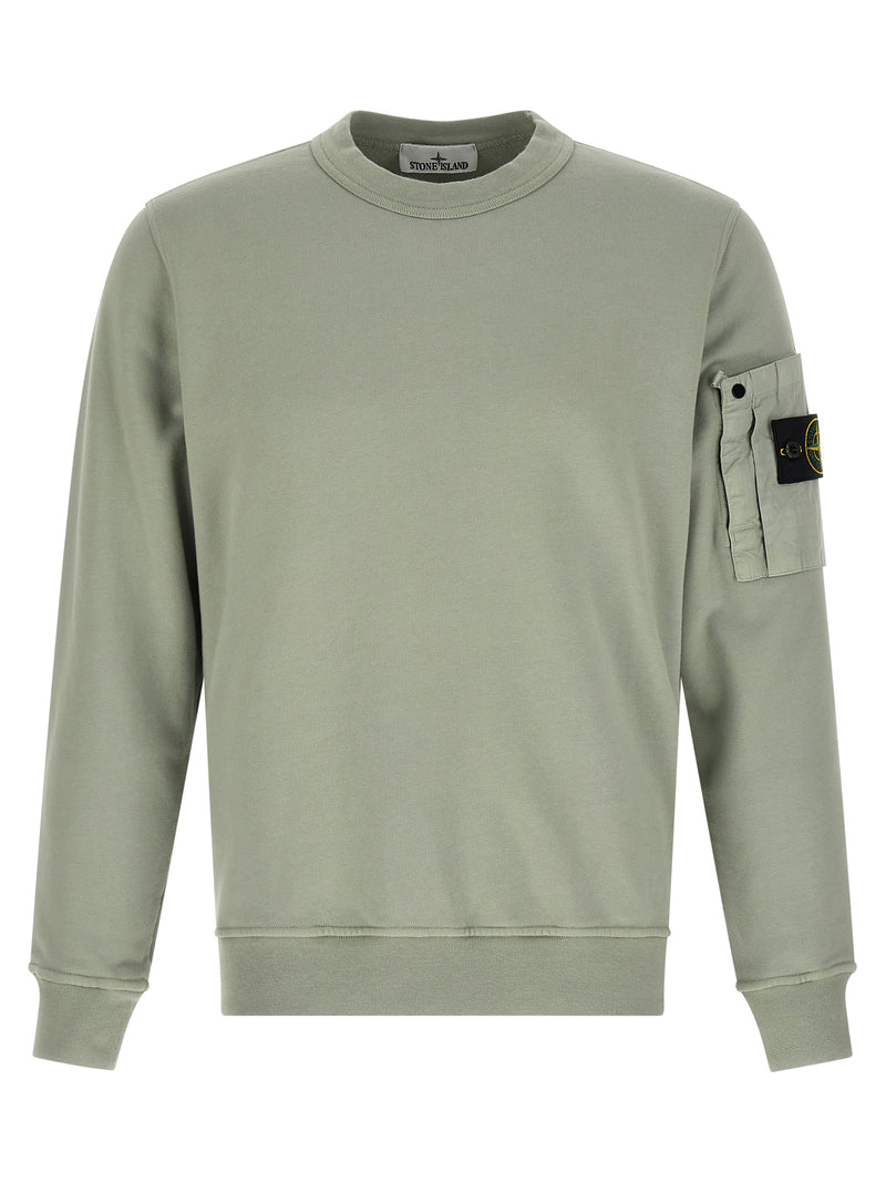 Sweat-shirt bicolore en coton Stone Island