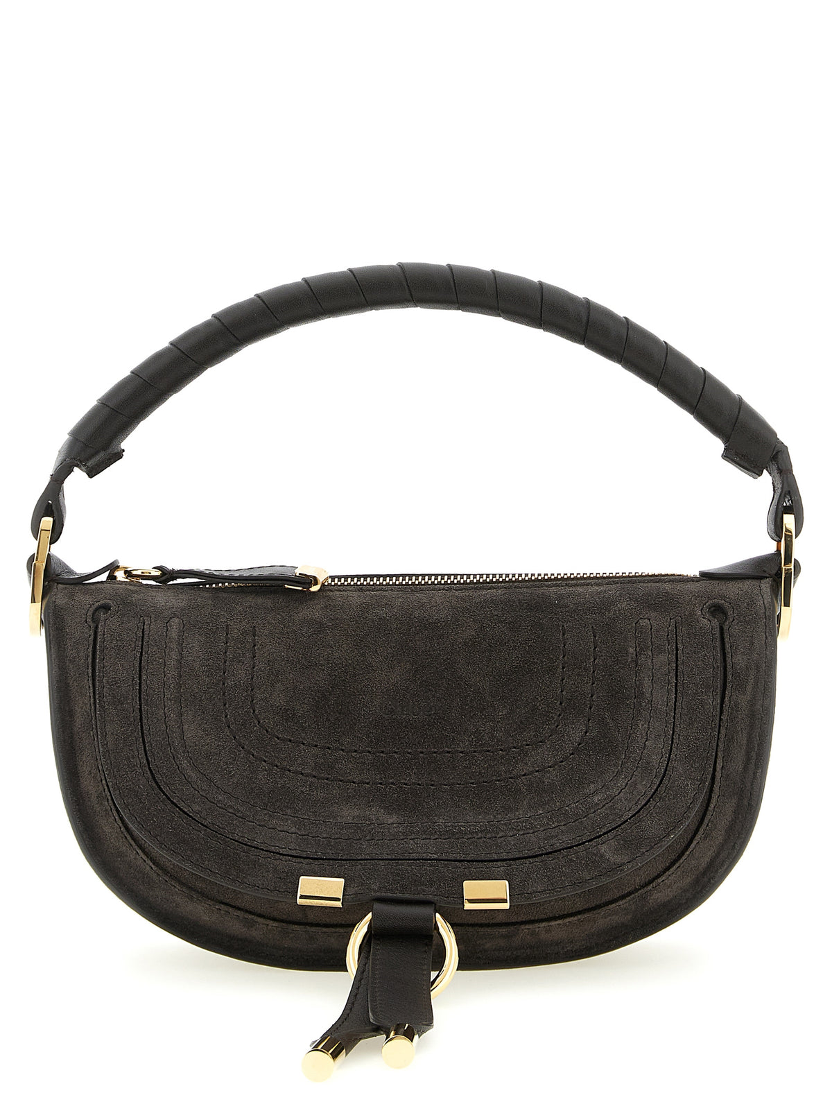 Sac à bandoulière Chloé en cuir de veau marron