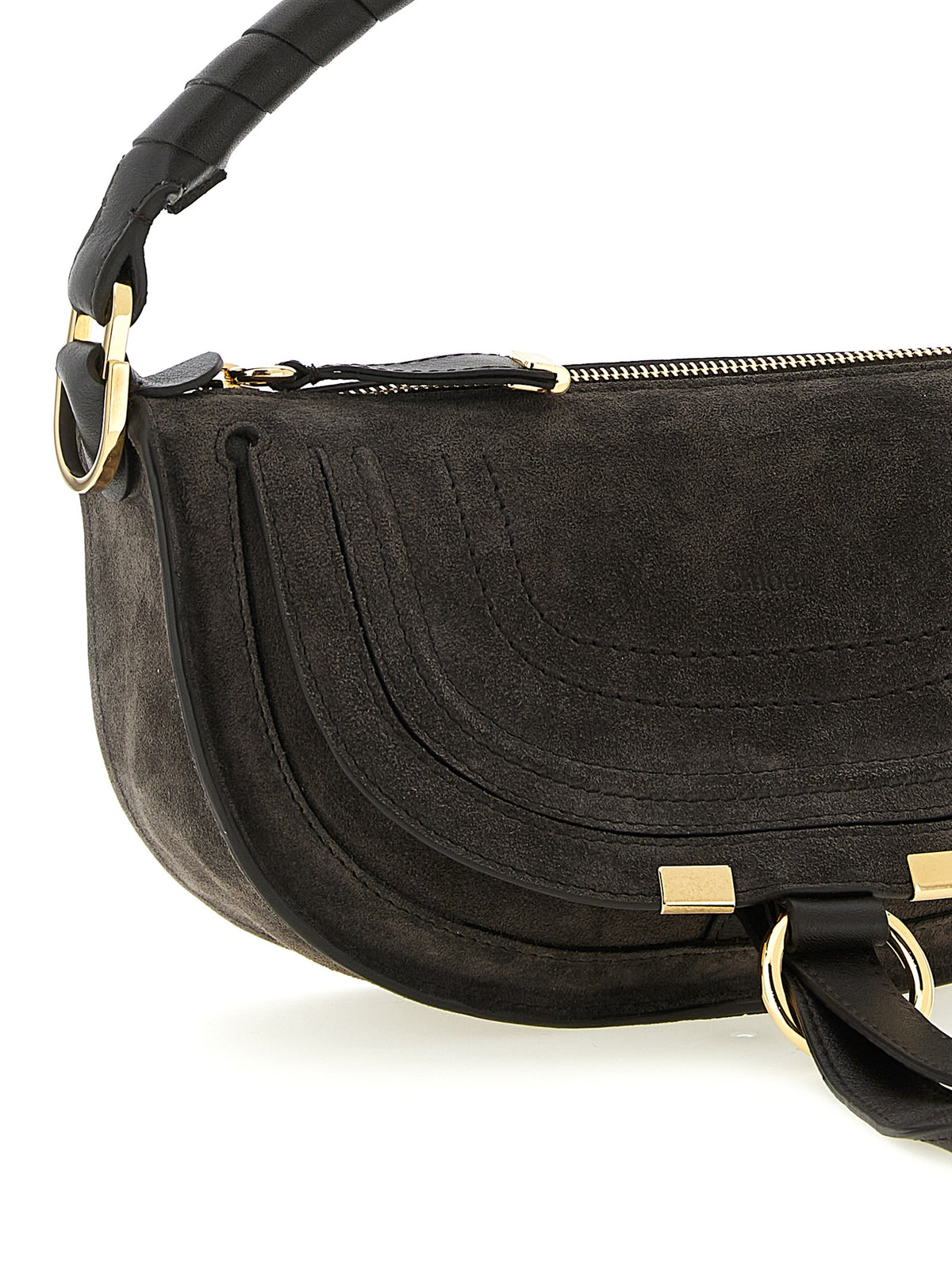 Sac à bandoulière Chloé en cuir de veau marron