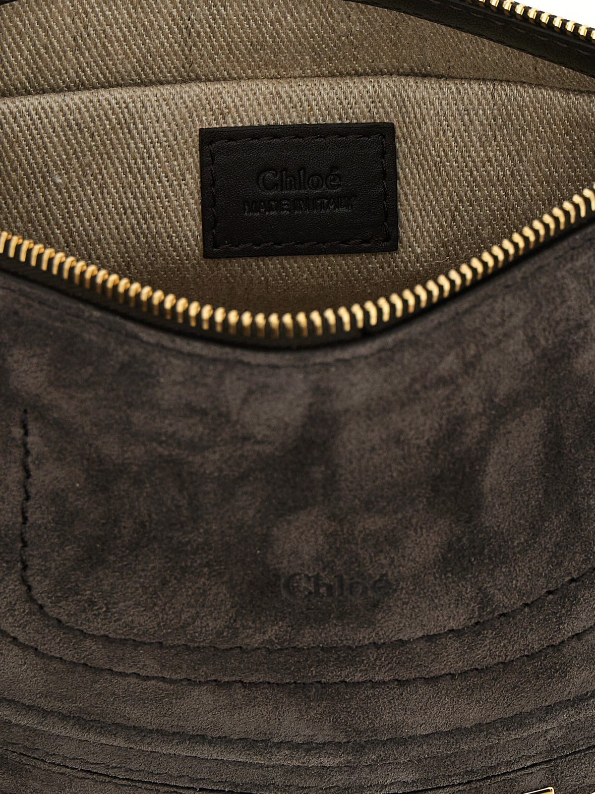 Sac à bandoulière Chloé en cuir de veau marron