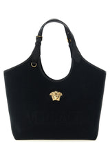 Versace Medium ‘La Medusa’ Black Cotton Tote Bag