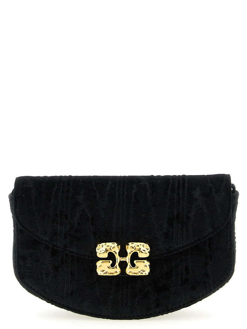 Ganni Lulu Black Polyester Cardholder