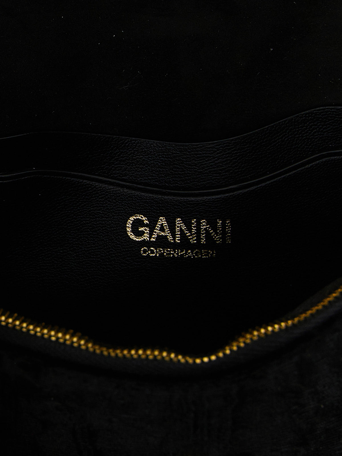 Ganni Lulu Black Polyester Cardholder